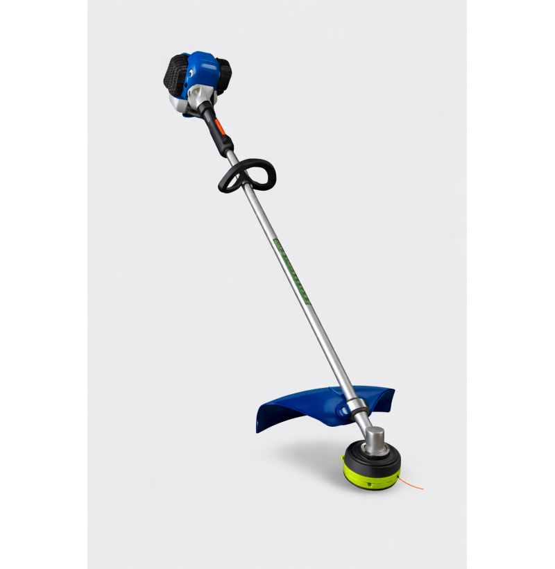 Decespugliatore DLG Italia S26 con motore a scoppio da 26 cc. Ideale per rifiniture, bordature e taglio dell’erba in aree verdi