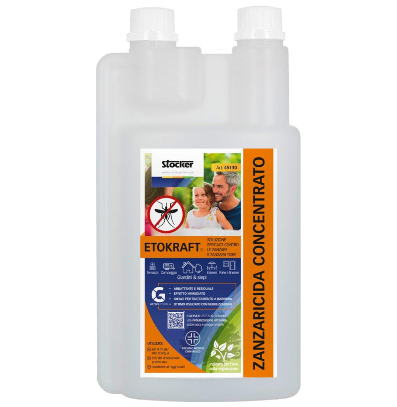 Etokraft Zanzaricida 1 Litro – Insetticida Professionale all’Etofenprox