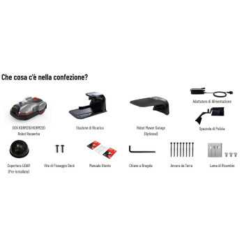 Robot Rasaerba DCK KDRM220 4G | Senza Filo Perimetrale | 3D LiDAR + VSLAM | 2000 m²