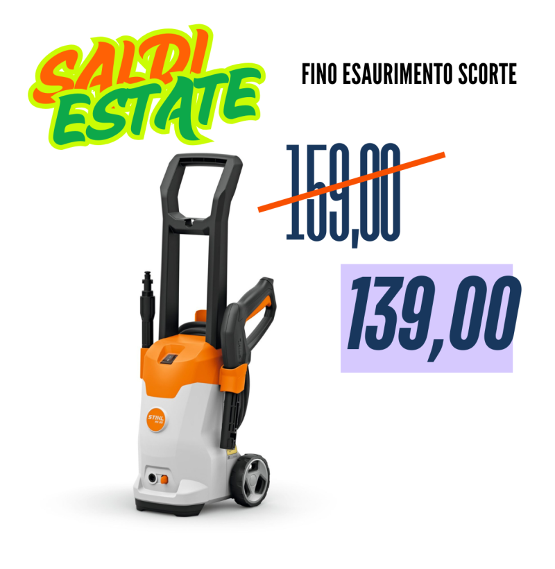 Idropulitrice STIHL RE 80 – 120 Bar Compatta con Ugelli e Detergente