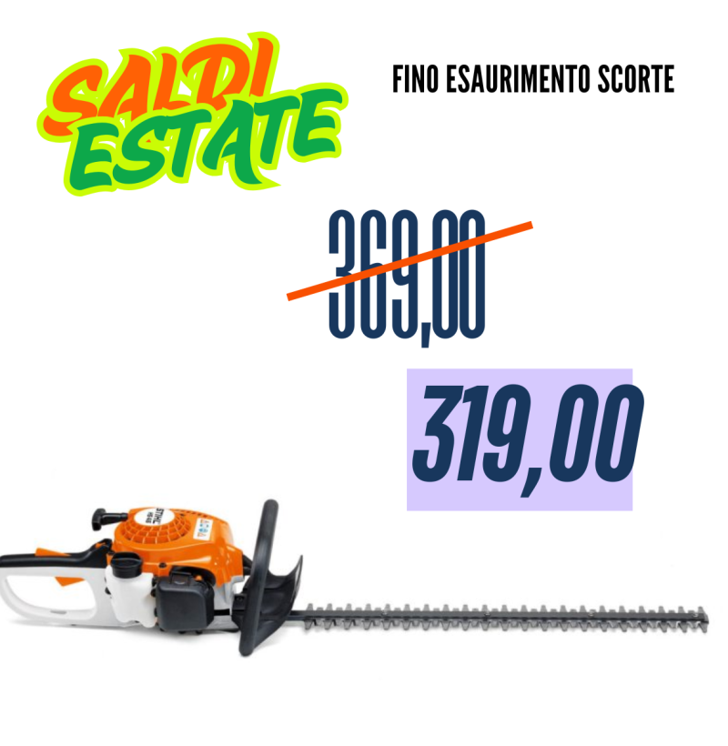 Tagliasiepi a Scoppio STIHL HS 45 – Lama 60 cm, Motore 2T, 27,2cc, Leggero