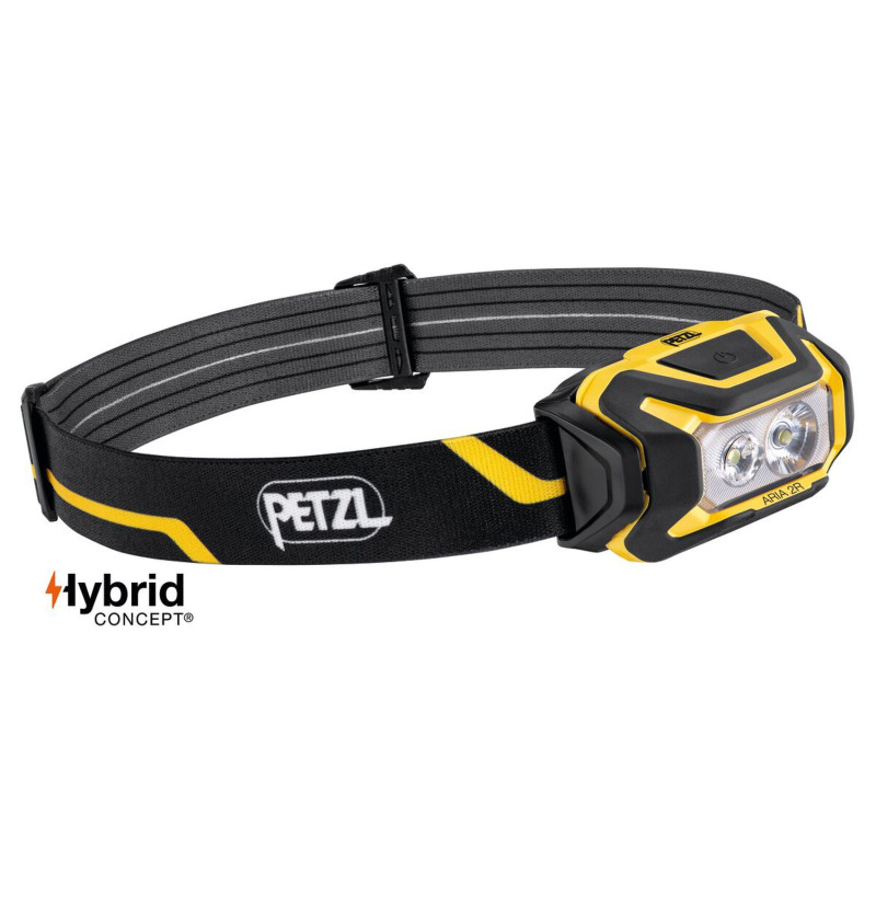 Petzl ARIA 2R Lampada Frontale Ricaricabile 625 Lumen IP67 | Di Lorenzo