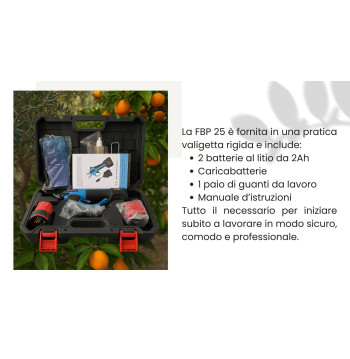 Forbice Elettrica FBP 25 – Potatura Precisa fino a 25 mm