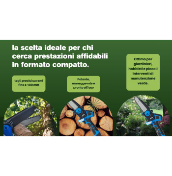 Seghetto Potatore elettrico taglio fino a 100 mm