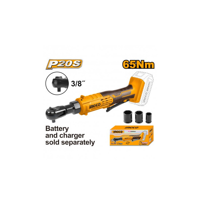 Avvitatore a Cricchetto Ingco 20V – Attacco 3/8", compatto e potente per officine