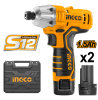 Avvitatore ad Impulsi Ingco 12V – Kit completo con 2 batterie e valigetta