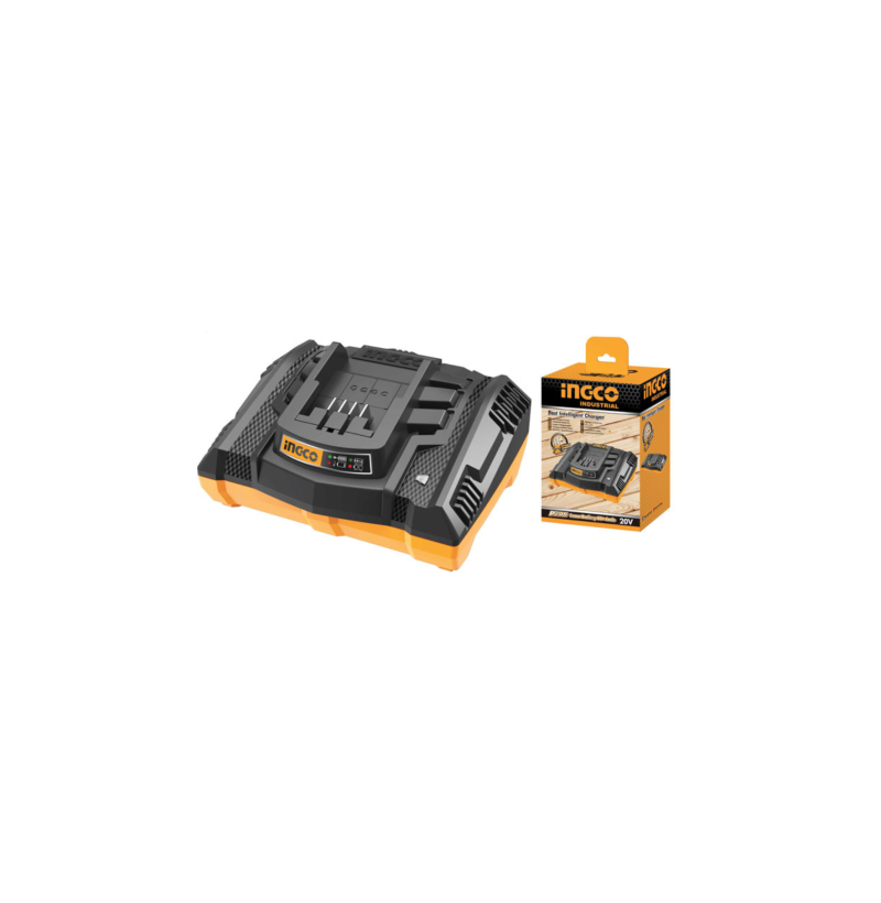 Caricabatteria Rapido Ingco 20V 4Ah – Compatibile con batterie P20S, ricarica veloce