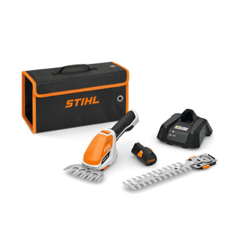 STIHL HSA 26 SET | Rifinitore a batteria per siepi e bordure con lame intercambiabili