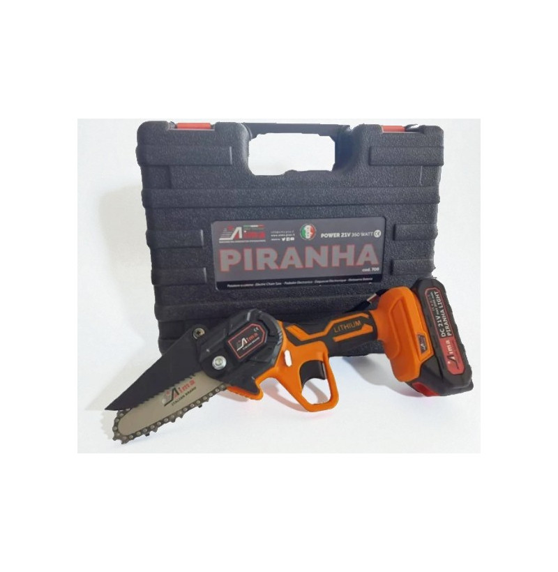 PIRANHA 700 – Motosega a batteria 21V con valigetta e accessori