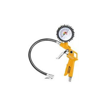 Pistola per gonfiaggio con manometro Ingco ATG0601 – ideale per auto, moto e bici.