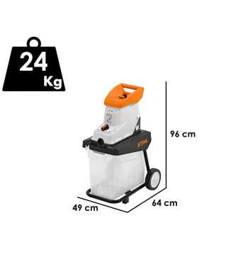 Biotrituratore elettrico STIHL GHE 140 L 2500W rami 40 mm